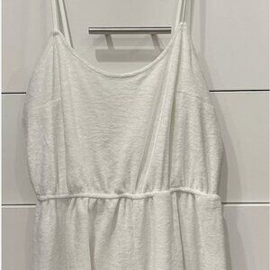 H&M White Terry Cloth Romper Size Medium